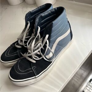 Vans Men's High-Top Sneakers - Black and Blue